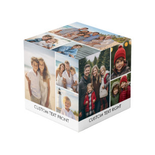 Cubo Rejilla de collage de 15 fotos con imagen de texto