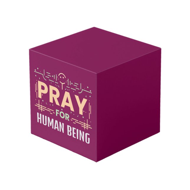 Cubo Rezar por el ser humano (Angulo Anverso)