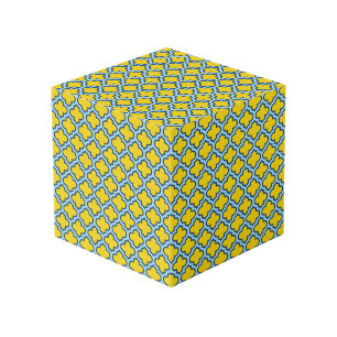 Cubo Rojo azul amarillo y bebé, Entramado, Quatrefoil