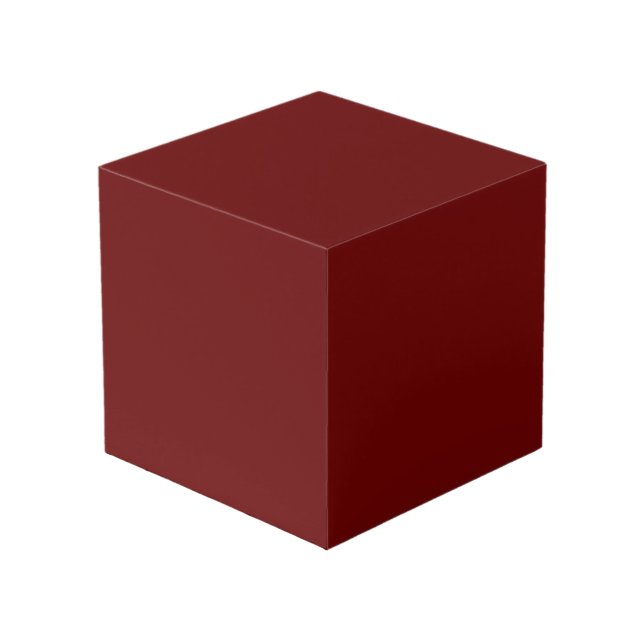 Cubo rojo sangre color (Angulo Anverso)