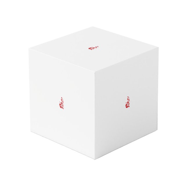 Cubo Rosa Madder, diseño floral de Thunderbird (Angulo Anverso)