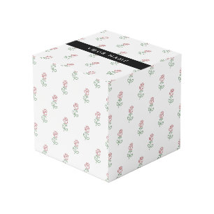 Cubo Rosas Rojas, Patrón De Rosas, Tu Nombre
