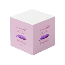 Cubo salmo 33 amabilidad del loto púrpura