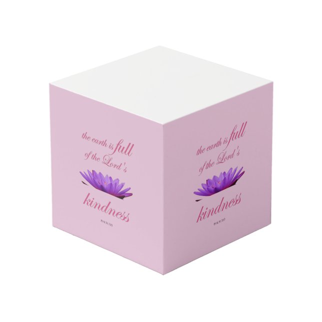 Cubo salmo 33 amabilidad del loto púrpura (Angulo Anverso)