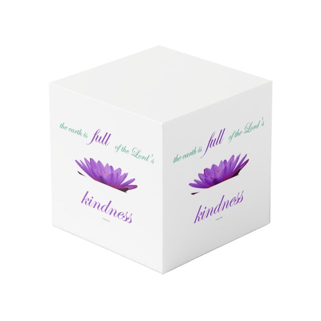 Cubo salmo 33 amabilidad del loto púrpura (Angulo Anverso)