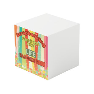 Cubo Scrapbooking me recuerda que la vida es buena