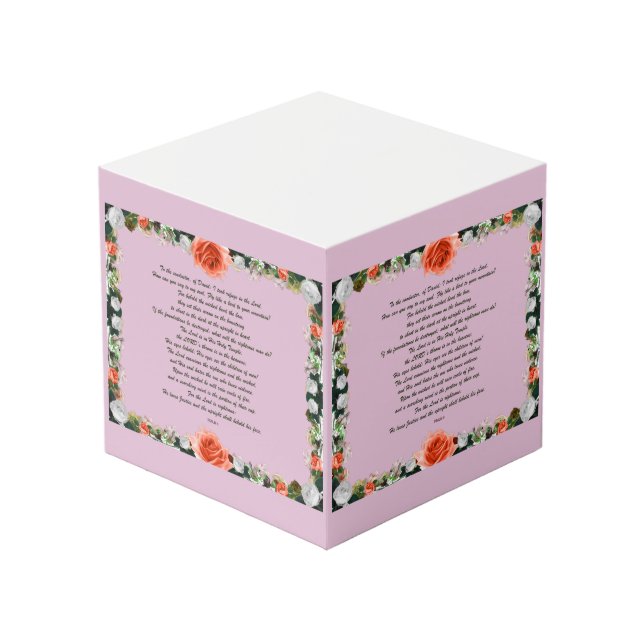 Cubo Scripture, Psalm 11, Botanic (Angulo Anverso)