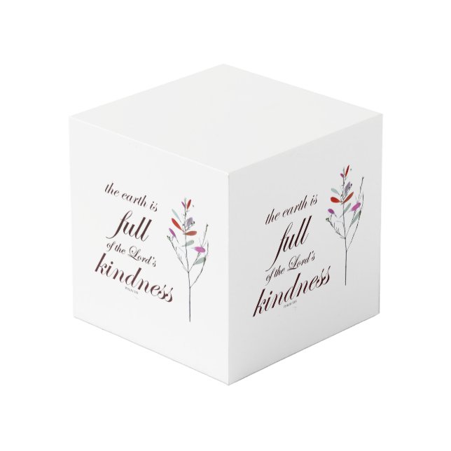 Cubo Scripture, Psalm 33, Kindness, (Angulo Anverso)