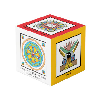 Cubo Símbolos de la enseñanza creación-energía