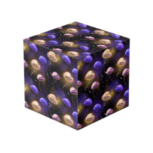 Cubo Sin soldadura con medusas brillantes