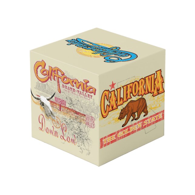 Cubo Souvenir de California (Angulo reverso)