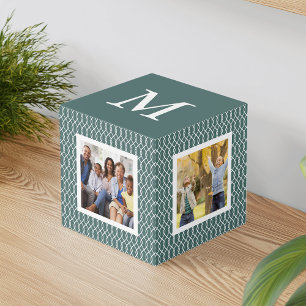 Cubo Spruce Trellis   Familia Monograma de vacaciones