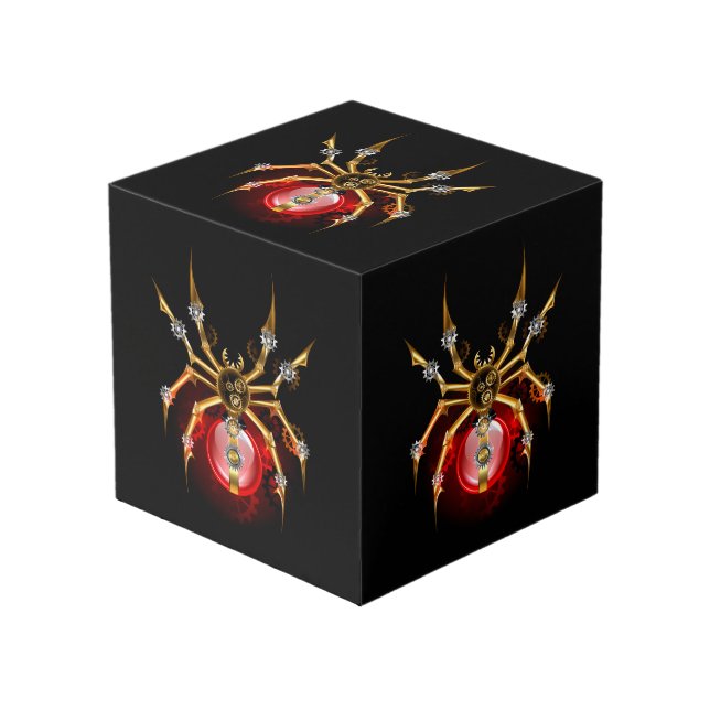 Cubo Steampunk spider on black (Angulo Anverso)