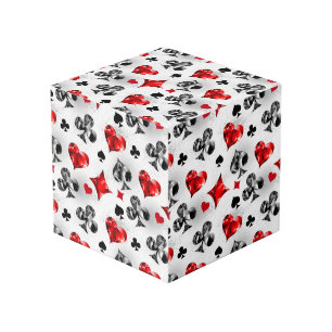 Cubo Tarjeta de juego de jugador de póquer se adapta a 