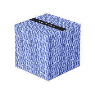 Cubo Tecla De Meander Griega H Azul, Su Nombre, Persona