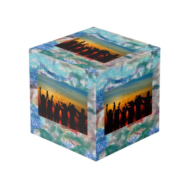 Cubo Textura de los cirayones (Angulo Anverso)