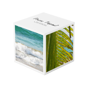 Cubo Tropical blanco elegante