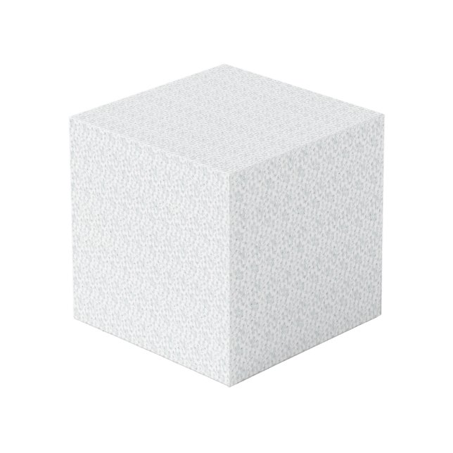 Cubo Una superficie completamente blanca e incansable l (Angulo Anverso)
