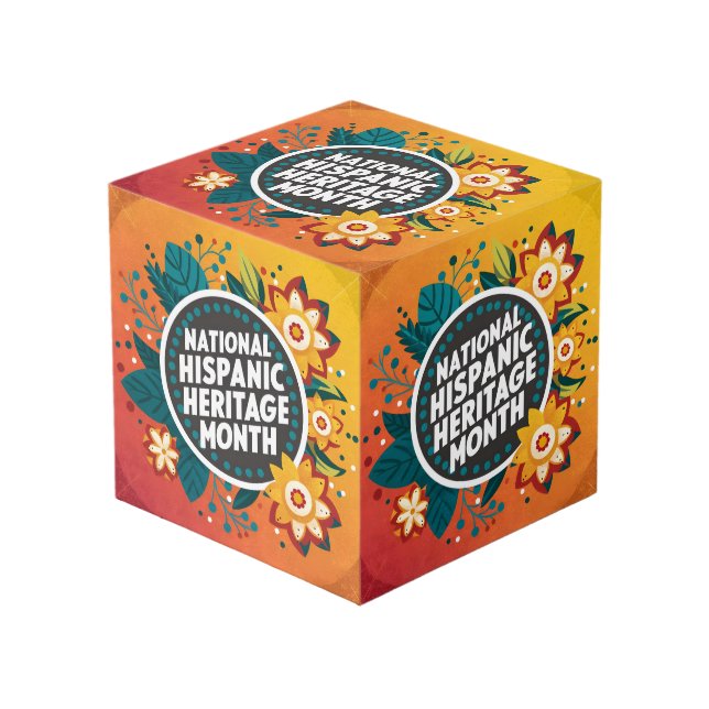 Cubo Vibrante Mes del Patrimonio Nacional Hispano (Angulo Anverso)