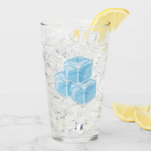 Cubos de hielo azules para beber