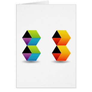 cubos y sombra coloridos