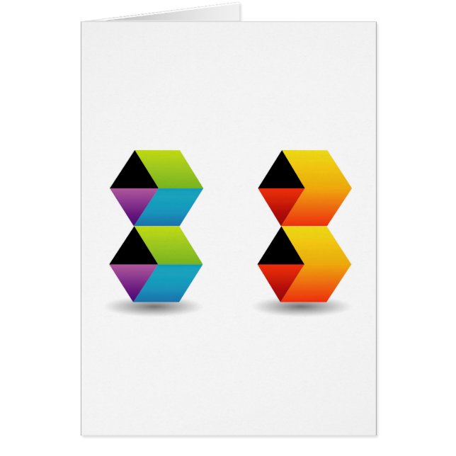 cubos y sombra coloridos (Frente)