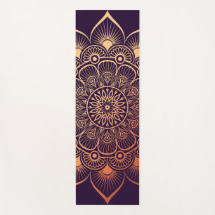 Cuchara bohemiana morada Mandala Yoga Mat