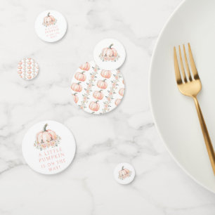 Cuchilla Calabaza Bebé Chica Ducha Mesa Confetti