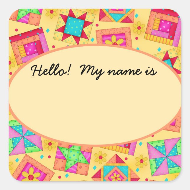 Cuchillo Bloquea Etiqueta de nombre amarillo o Eti (Anverso)