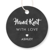 Cuchillo de mano con amor, etiqueta de regalo hech