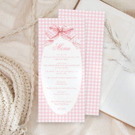 Cuchillo Rosa Coquette Baby Girl Shower Menú