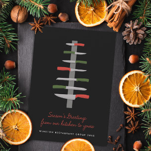Cuchillos de Chef Ilustrados Árbol de Navidad Rest