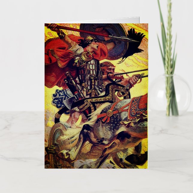 Cuchulain en la batalla (Anverso)