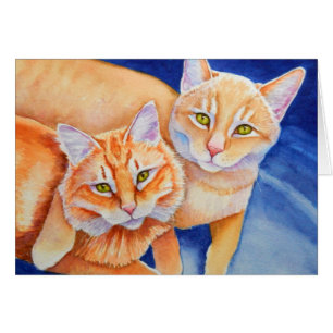 Cuddddling Naranja Tabby Gats