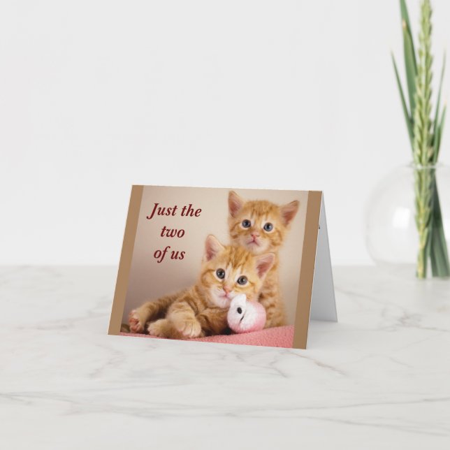 *CUEGA EL MUÉRDAGO* TARJETA DE FROTAR NARICES (Anverso)