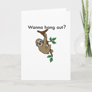 Cuelgue hacia fuera la tarjeta de felicitación de