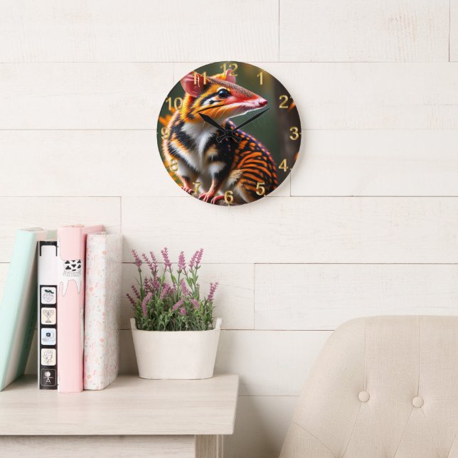 Cuello australiano, reloj de pared (Sala de lectura)
