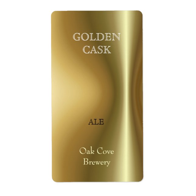 Cuello de botella de cobre ~ Etiqueta de cerveza (Frente)