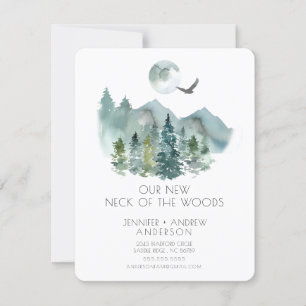 Cuello del Bosque Moderna Invitación móvil