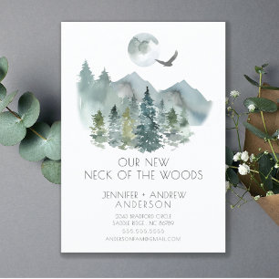 Cuello del Bosque Moderna Invitación móvil