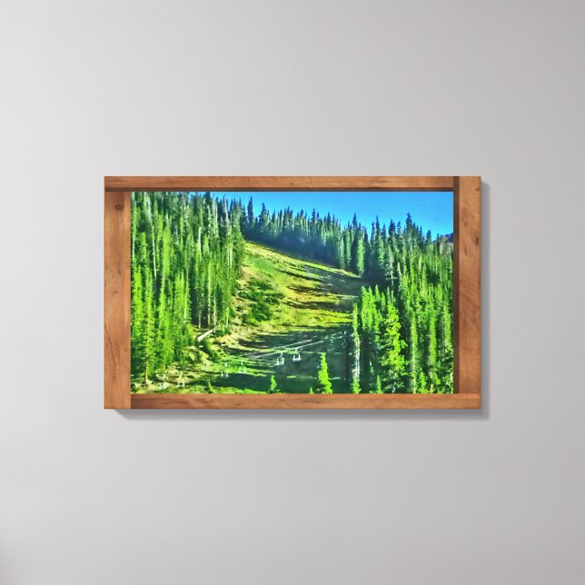 Cuenca de Arapahoe Arte de lienzo de esquí de vera (Anverso)