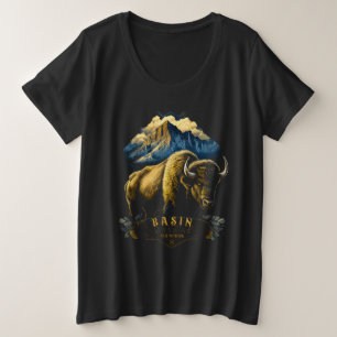 Cuenca Vintage Montañas Wyoming Bison Western