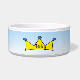 Cuenco amarillo personalizado príncipe azul del