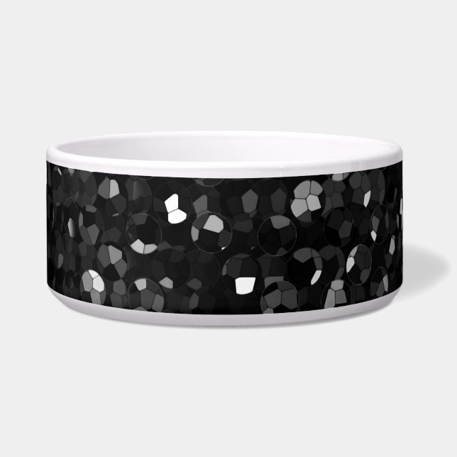 Cuenco Bling cristalino Strass del mascota (Frente)