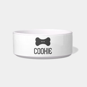 Cuenco cerámico personalizado (gris oscuro)