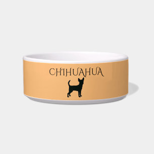 Cuenco de cerámica del perro de la chihuahua