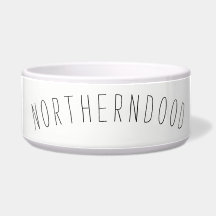 Cuenco de cerámica grande del perro