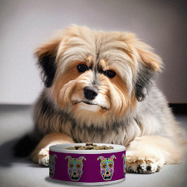 Cuenco de cráneo de azúcar en gasa