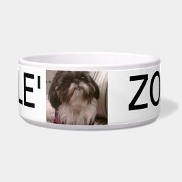 Cuenco de encargo del mascota de la foto