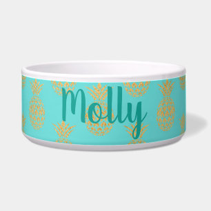 Cuenco de encargo del mascota de las piñas de la